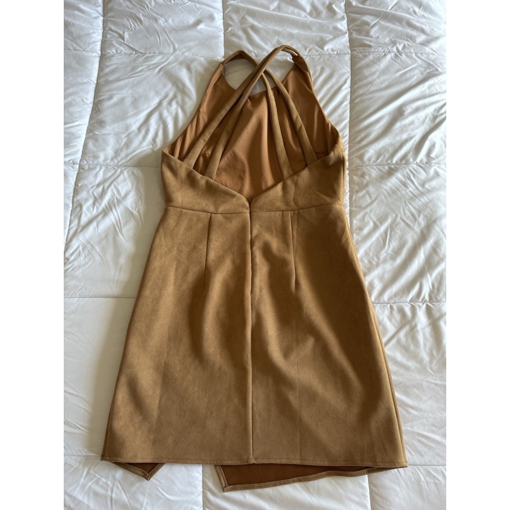 Baevely Dress Size Medium Brown Sleeves Fitted Dress, Soft, Lined EUC - Picture 7 of 11